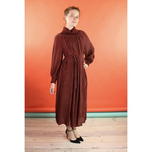 Corey Lynn Calter Rory Turtle Neck Dress - Vino Corey Lynn Calter Rory Turtle Neck Dress - Vino