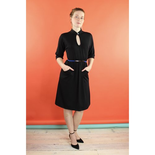 Sarah Bibb Constance Dress- 3/4 sleeve Black Sarah Bibb Constance Dress- 3/4 sleeve Black