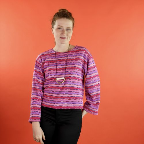 Sarah Bibb Lumi Top - Mag Stripe Sarah Bibb Lumi Top - Mag Stripe