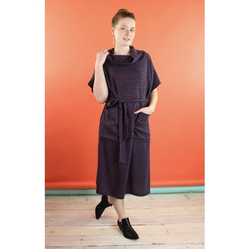 Sarah Bibb Marion Dress - Plum Weave Sarah Bibb Marion Dress - Plum Weave