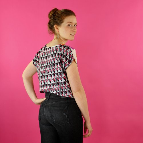 Sarah Bibb Rita Top - Stipple/Angles Sarah Bibb Rita Top - Stipple/Angles