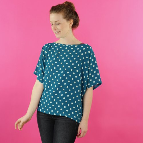 Sarah Bibb Sarah Top - Agean Dot Sarah Bibb Sarah Top - Agean Dot