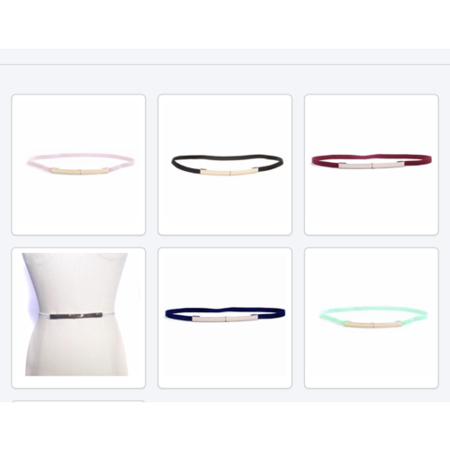 Elise M. Elastic Waist Belt- Multi Colors