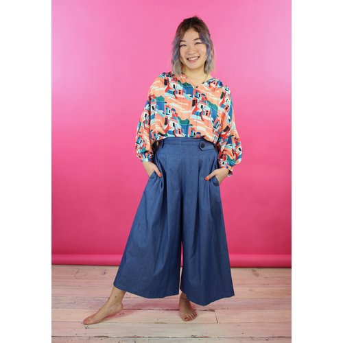 Corey Lynn Calter Trudy Palazzo - Chambray Corey Lynn Calter Trudy Palazzo - Chambray