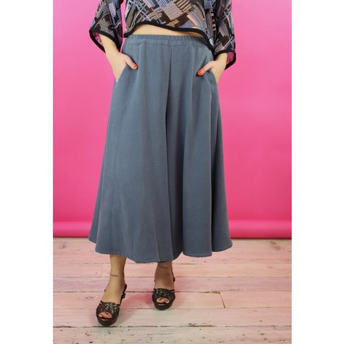 Sarah Bibb Trista Wide Leg - Steely Sarah Bibb Trista Wide Leg - Steely