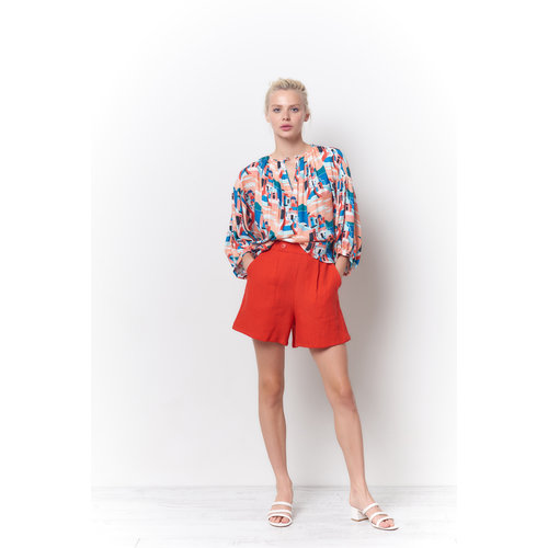 Corey Lynn Calter Lola Blouse - Greece Corey Lynn Calter Lola Blouse - Greece
