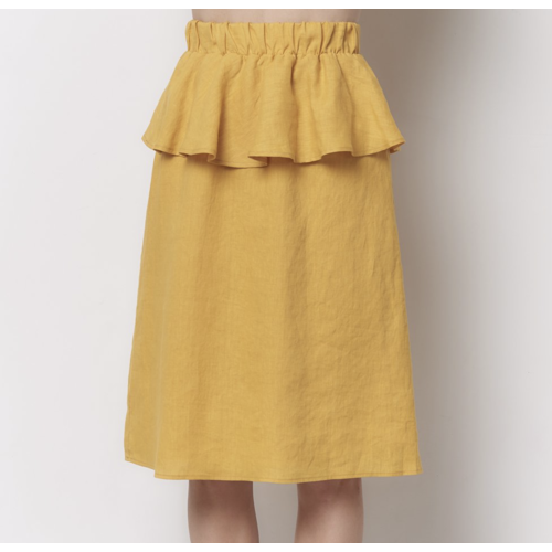 Corey Lynn Calter Asi Peplum Skirt - Sunny Corey Lynn Calter Asi Peplum Skirt - Sunny