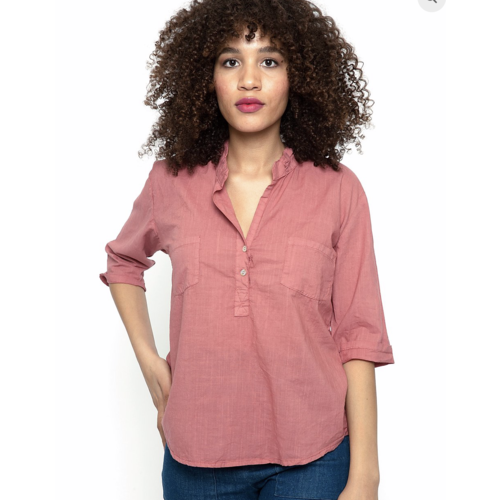 Cameo Tula Blouse - Papaya hatch Cameo Tula Blouse - Papaya hatch