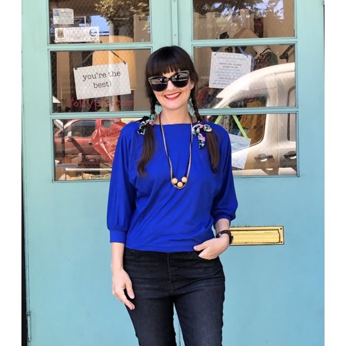 Sarah Bibb Beth Top - Sapphire Sarah Bibb Beth Top - Sapphire