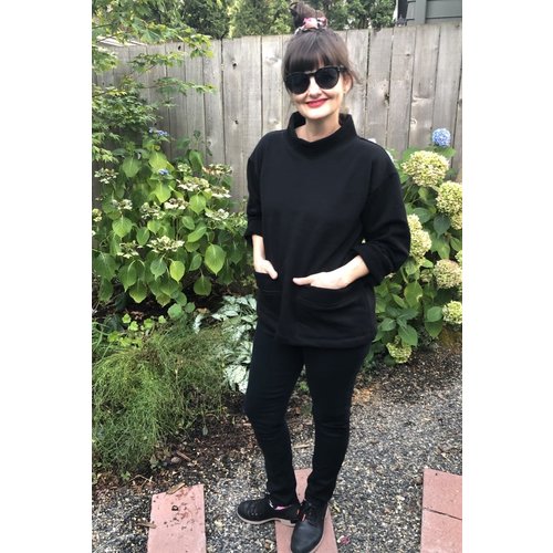 Sarah Bibb Billie Sweatshirt - Cozy Black Sarah Bibb Billie Sweatshirt - Cozy Black