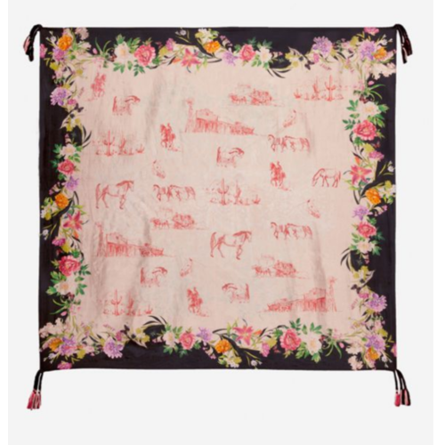 Johnny Was Silk Tassel Scarf - West Johnny Was Silk Tassel Scarf - West