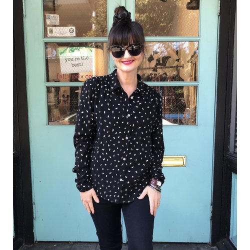 Cameo Cando Blouse - Black Brush Cameo Cando Blouse - Black Brush