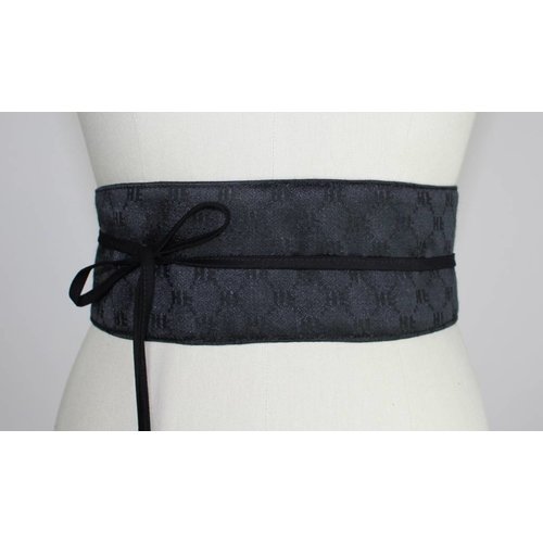 Sarah Bibb Obi Belt- Fancy Black Sarah Bibb Obi Belt- Fancy Black