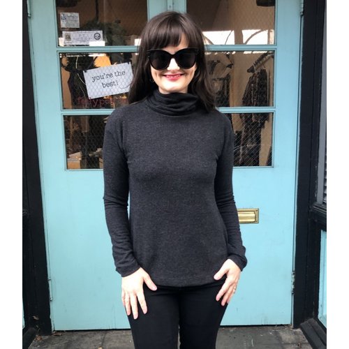 Sarah Bibb Tasha Turtleneck - Carbon Sarah Bibb Tasha Turtleneck - Carbon
