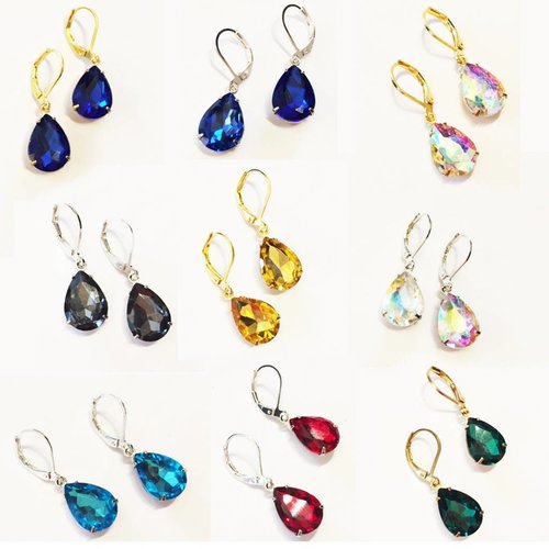 Nicole Weldon Glass Teardrop Earrings Nicole Weldon Glass Teardrop Earrings