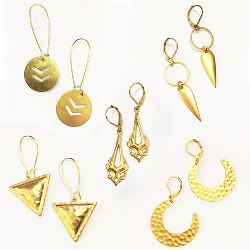Nicole Weldon Brass Earrings Nicole Weldon Brass Earrings