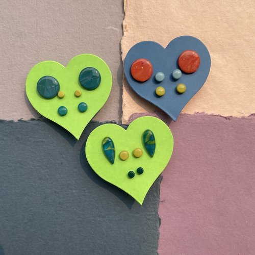 InsideOut Creations Set of 3 Studs - Multi InsideOut Creations Set of 3 Studs - Multi