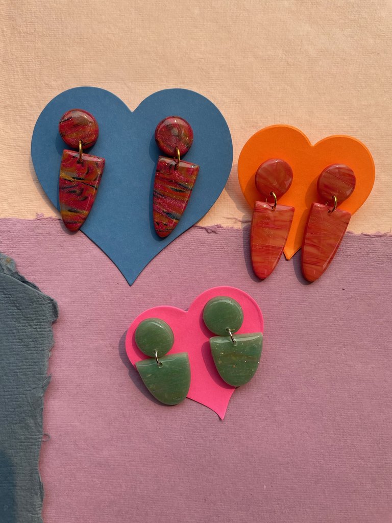InsideOut Creations Dip Dangle Earrings - Multiple Colors