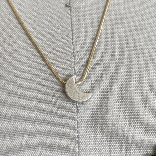 Reb Vinyard Jewelry Crescent Moon Slider Necklace Reb Vinyard Jewelry Crescent Moon Slider Necklace