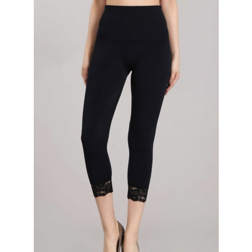 M Rena Tummy Tuck Legging w/ Lace Trim - Navy M Rena Tummy Tuck Legging w/ Lace Trim - Navy