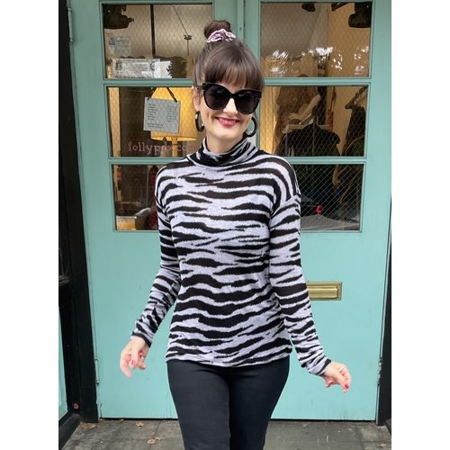 Sarah Bibb Tasha Turtleneck - Zebrana Sarah Bibb Tasha Turtleneck - Zebrana