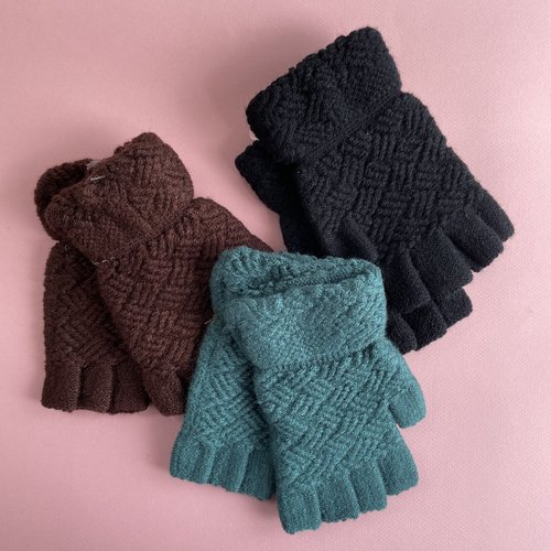 JS Accessories Fingerless Gloves - Multi JS Accessories Fingerless Gloves - Multi