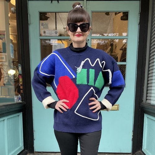 Six Crisp Days Vela Sweater - Blue Six Crisp Days Vela Sweater - Blue