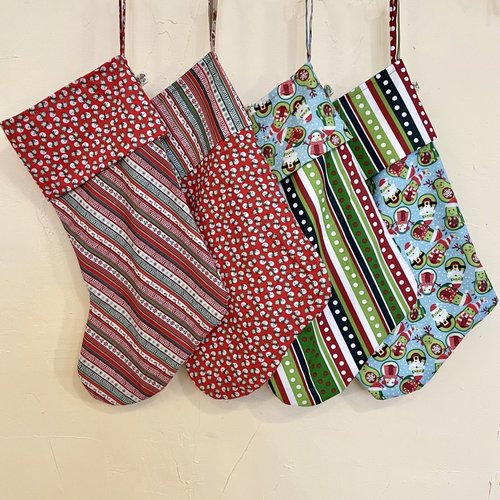 Busy Mushroom Handmade Christmas Stocking - Multiple Prints Busy Mushroom Handmade Christmas Stocking - Multiple Prints