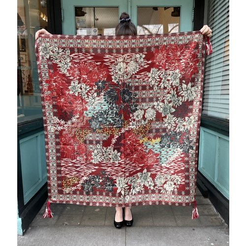 Johnny Was Silk Tassel Scarf - Ikat P Johnny Was Silk Tassel Scarf - Ikat P