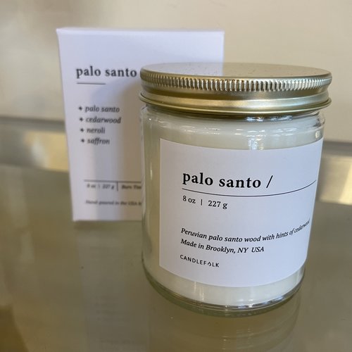 Candlefolk 8oz Candle -Palo Santo Candlefolk 8oz Candle -Palo Santo