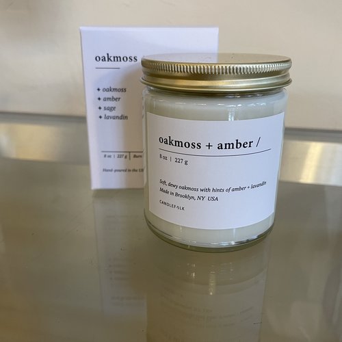 Candlefolk 8oz Candle -Oakmoss/Amber Candlefolk 8oz Candle -Oakmoss/Amber