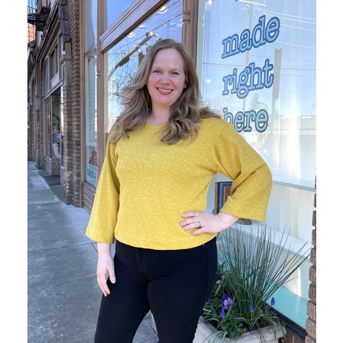 Sarah Bibb Lumi 3/4 Top - Goldie Sarah Bibb Lumi 3/4 Top - Goldie