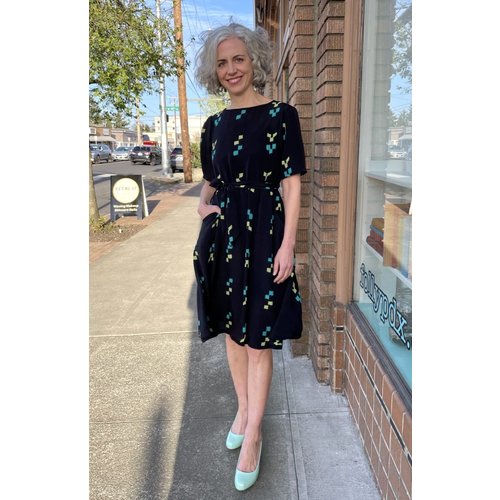 Sarah Bibb Penny Dress - Banning Turq Sarah Bibb Penny Dress - Banning Turq