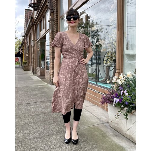 Cameo Ginny Wrap Dress - Latte