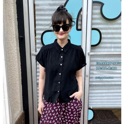 Cameo Carol Blouse - Black Dot Cameo Carol Blouse - Black Dot