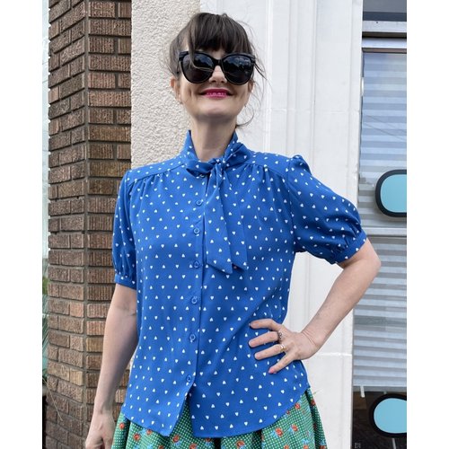 Tulip Darline Blouse - Blue Heart Tulip Darline Blouse - Blue Heart