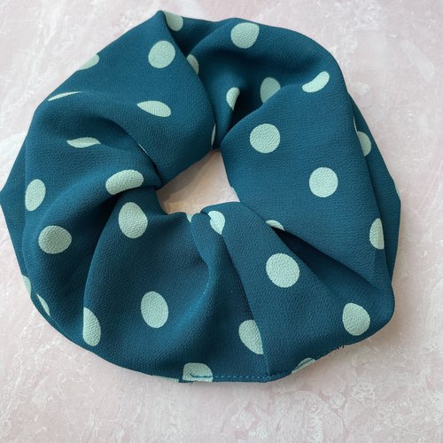 Sarah Bibb Scrunchie -Aegean Dot Sarah Bibb Scrunchie -Aegean Dot