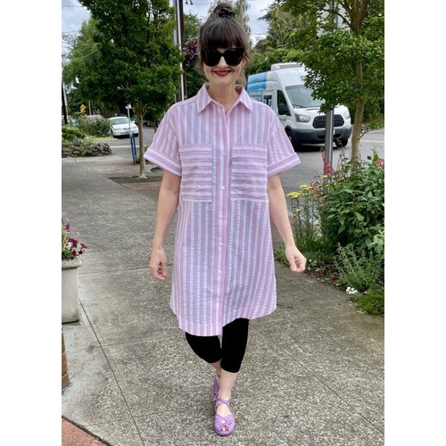 Frnch Alea Shirt Dress - Rosie Stripe Frnch Alea Shirt Dress - Rosie Stripe