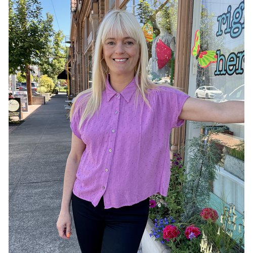 Cameo Carol Blouse - Dahlia Dot Cameo Carol Blouse - Dahlia Dot
