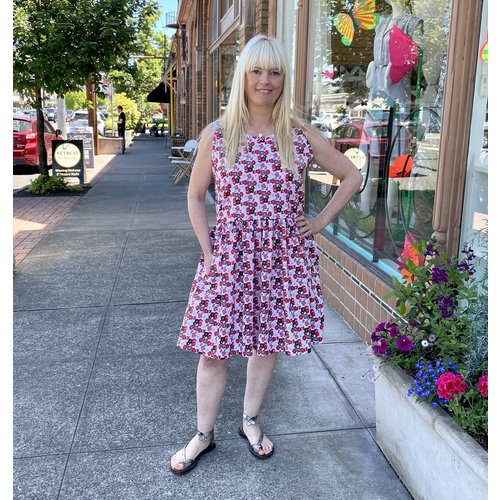 Sarah Bibb Gaylor Dress - Moda Red Sarah Bibb Gaylor Dress - Moda Red