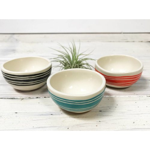 Striped Mini Bowls -Multiple Colors Striped Mini Bowls -Multiple Colors