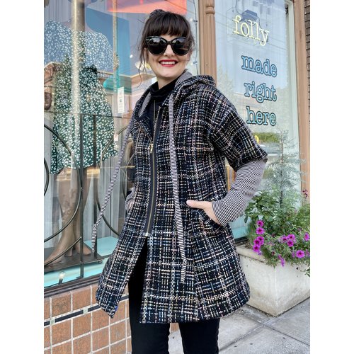 Sarah Bibb Parker Hoodie Coat - Morris Sarah Bibb Parker Hoodie Coat - Morris