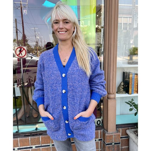 Frnch Dania Cardi - Electric Blue Frnch Dania Cardi - Electric Blue
