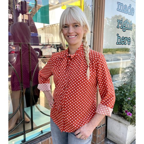 Tulip Darline Blouse - Rusty Dot Tulip Darline Blouse - Rusty Dot