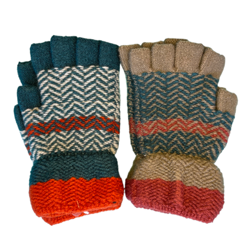 JS Accessories Fingerless Gloves - Ziggy Multiple Colors JS Accessories Fingerless Gloves - Ziggy Multiple Colors
