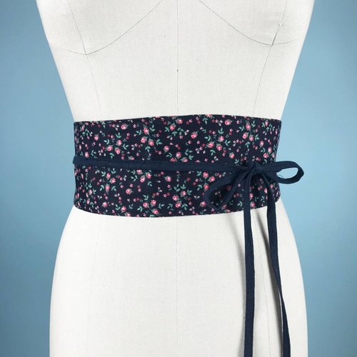Sarah Bibb Obi Belt- Tiny Garden Sarah Bibb Obi Belt- Tiny Garden