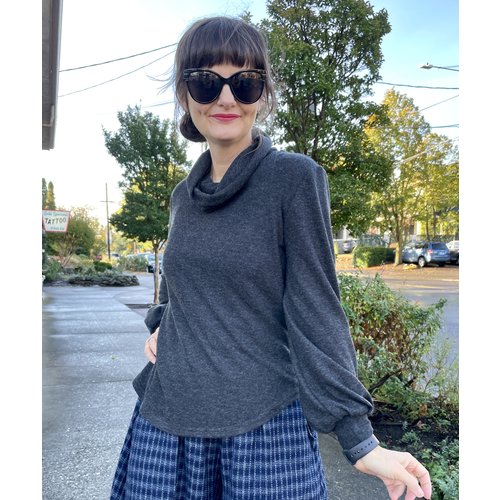 Sarah Bibb Nicole Sweater - Charcola Sarah Bibb Nicole Sweater - Charcola