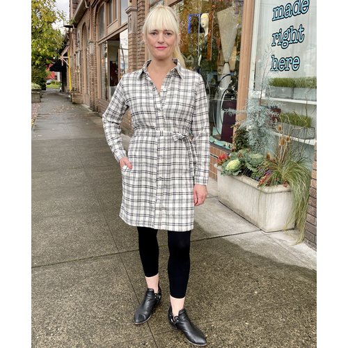 Cameo Sheila Button Up Dress - Flannel Cameo Sheila Button Up Dress - Flannel