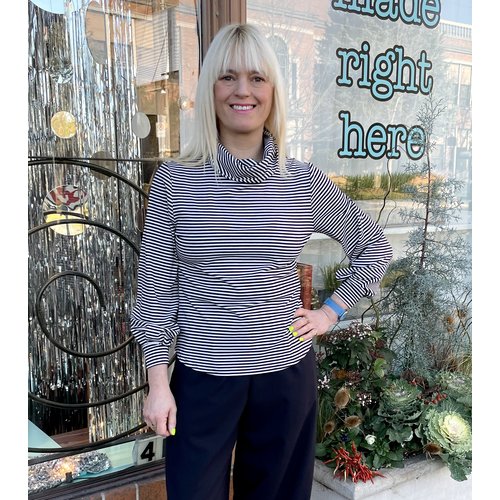 Sarah Bibb Nicole Sweater - Classy Stripe Sarah Bibb Nicole Sweater - Classy Stripe