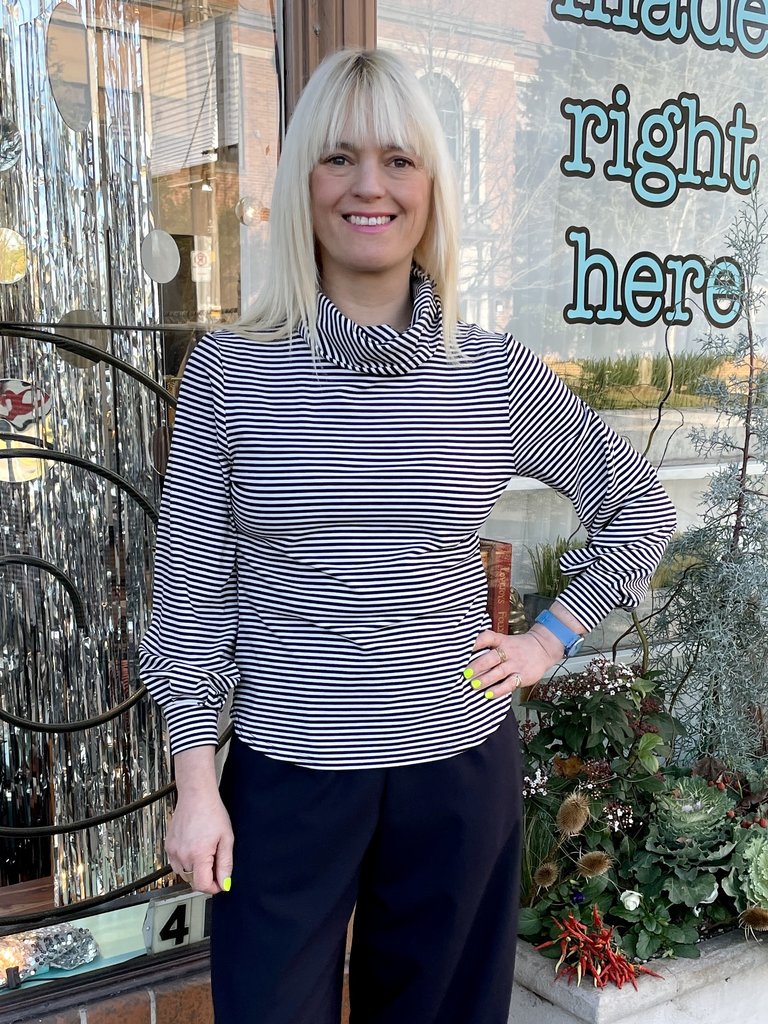 Sarah Bibb Nicole Sweater - Classy Stripe